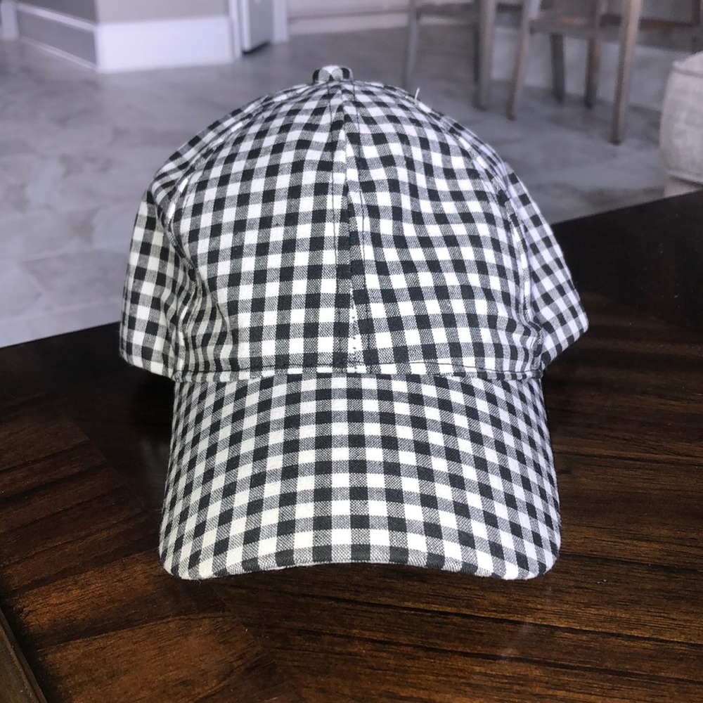 Baseball hat gingham